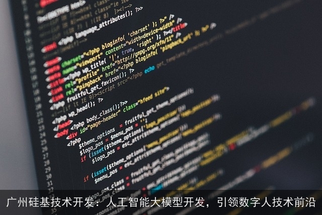 广州硅基技术开发：人工智能大模型开发，引领数字人技术前沿