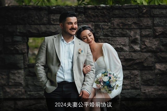 2024夫妻公平婚前协议