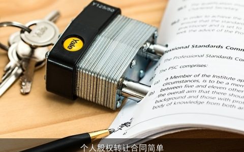 个人股权转让合同简单