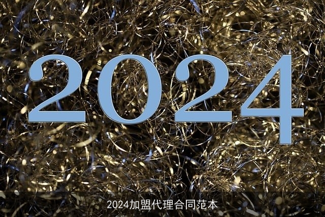 2024加盟代理合同范本