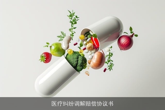 医疗纠纷调解赔偿协议书