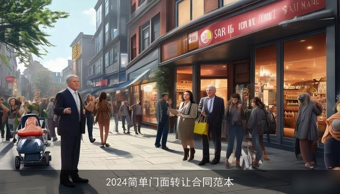 2024简单门面转让合同范本