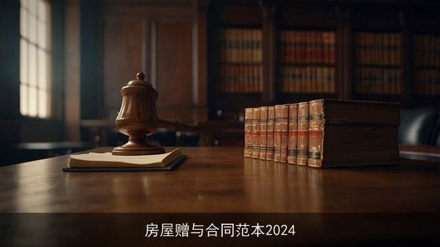 房屋赠与合同范本2024