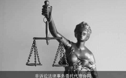 非诉讼法律事务委托代理合同