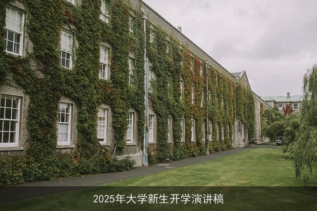 2025年大学新生开学演讲稿