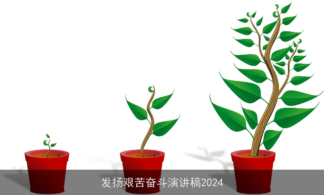 发扬艰苦奋斗演讲稿2024