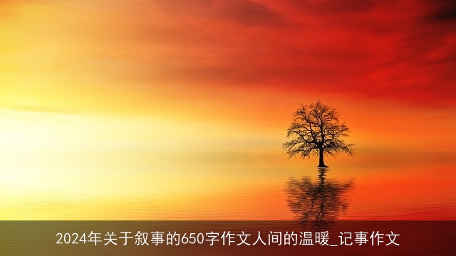 2024年关于叙事的650字作文人间的温暖_记事作文