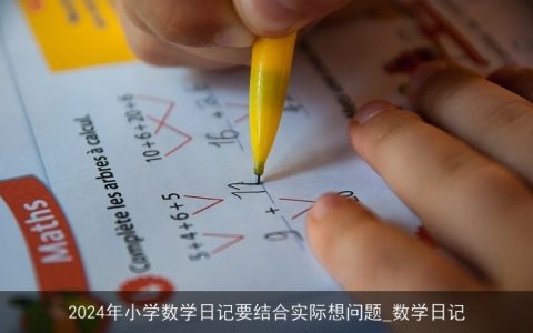 2024年小学数学日记要结合实际想问题_数学日记