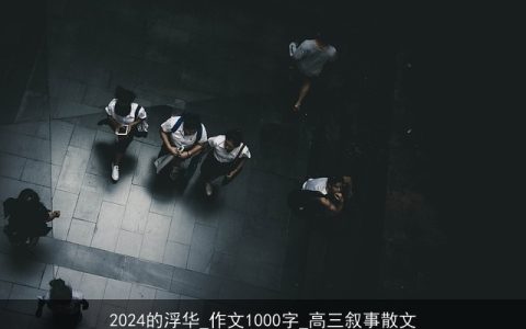 2024的浮华_作文1000字_高三叙事散文