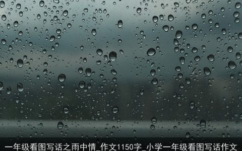 一年级看图写话之雨中情_作文1150字_小学一年级看图写话作文