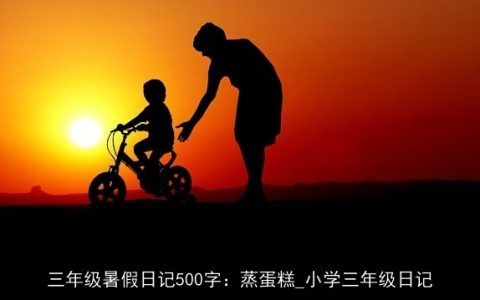 三年级暑假日记500字：蒸蛋糕_小学三年级日记