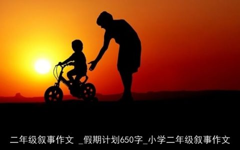 二年级叙事作文 _假期计划650字_小学二年级叙事作文