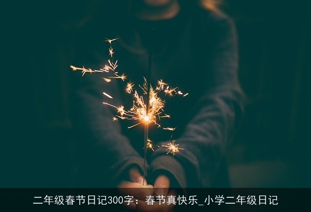 二年级春节日记300字：春节真快乐_小学二年级日记