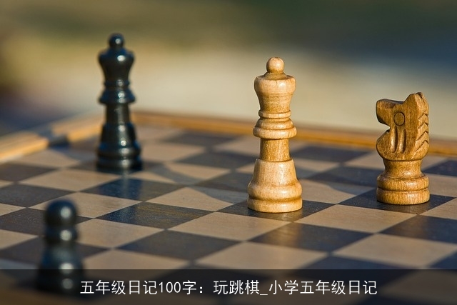 五年级日记100字：玩跳棋_小学五年级日记