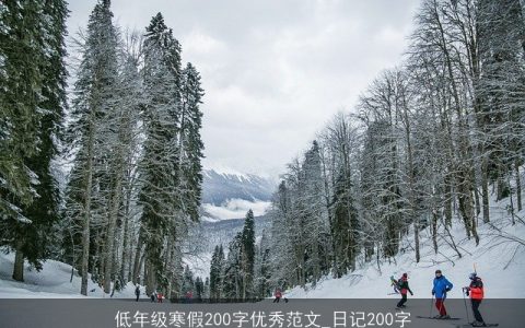 低年级寒假200字优秀范文_日记200字