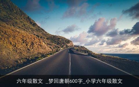 六年级散文 _梦回唐朝600字_小学六年级散文