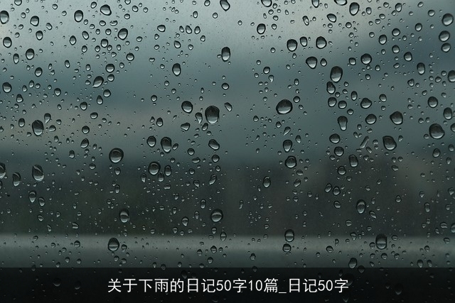 关于下雨的日记50字10篇_日记50字