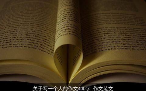 关于写一个人的作文400字_作文范文