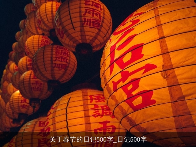 关于春节的日记500字_日记500字