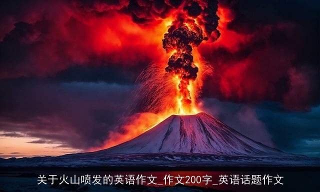 关于火山喷发的英语作文_作文200字_英语话题作文