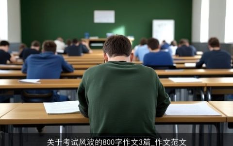 关于考试风波的800字作文3篇_作文范文