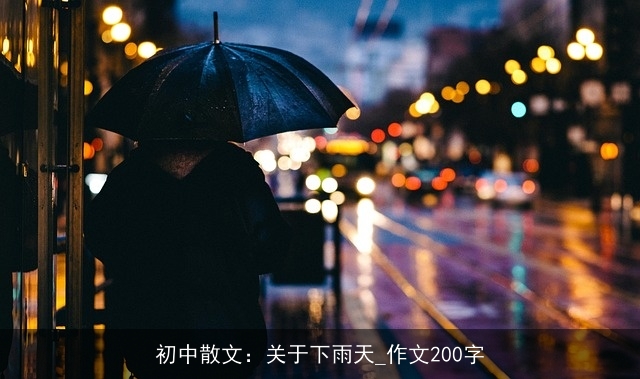 初中散文：关于下雨天_作文200字