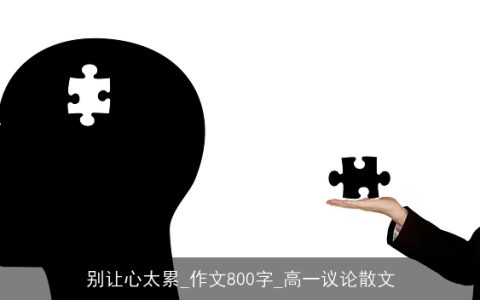 别让心太累_作文800字_高一议论散文