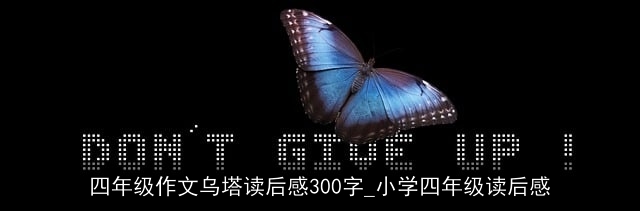 四年级作文乌塔读后感300字_小学四年级读后感