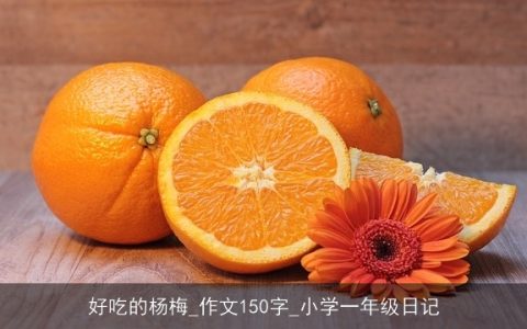 好吃的杨梅_作文150字_小学一年级日记