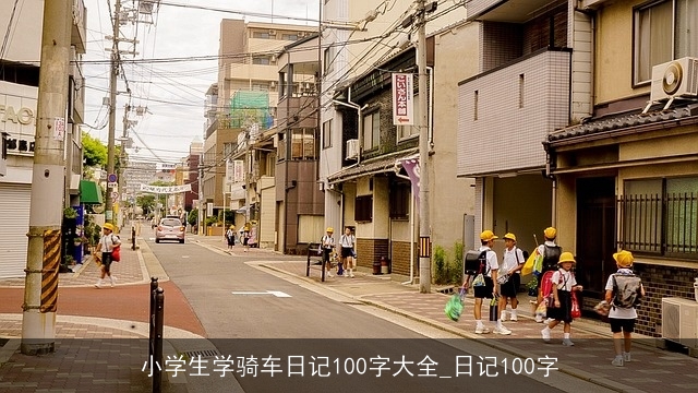 小学生学骑车日记100字大全_日记100字