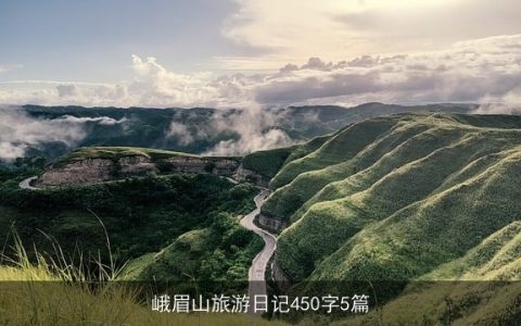 峨眉山旅游日记450字5篇