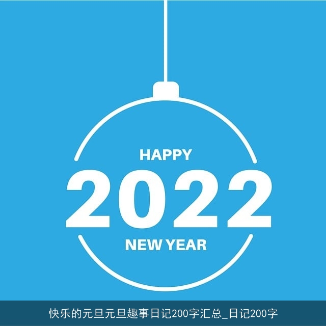 快乐的元旦元旦趣事日记200字汇总_日记200字