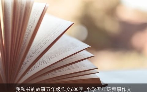 我和书的故事五年级作文600字_小学五年级叙事作文