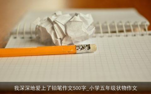 我深深地爱上了铅笔作文500字_小学五年级状物作文