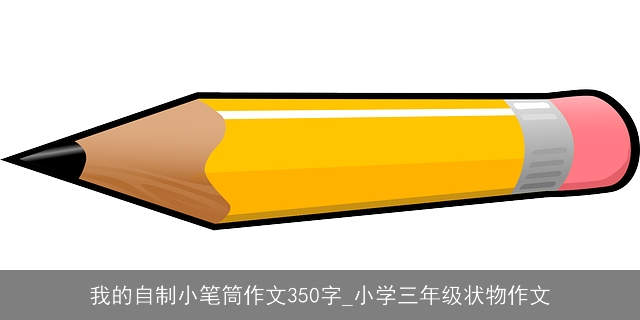 我的自制小笔筒作文350字_小学三年级状物作文