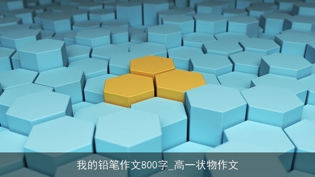 我的铅笔作文800字_高一状物作文