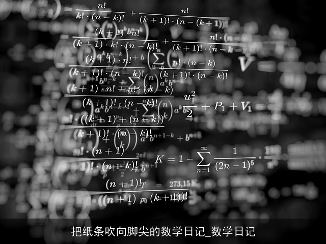 把纸条吹向脚尖的数学日记_数学日记