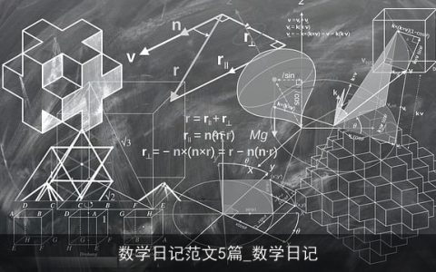 数学日记范文5篇_数学日记