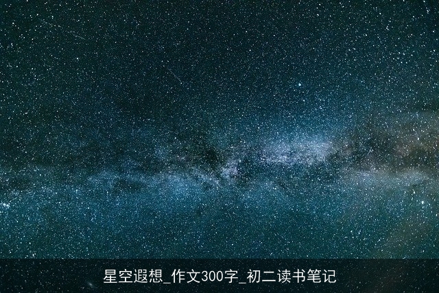 星空遐想_作文300字_初二读书笔记