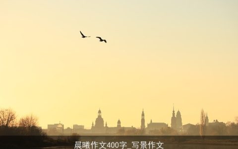 晨曦作文400字_写景作文