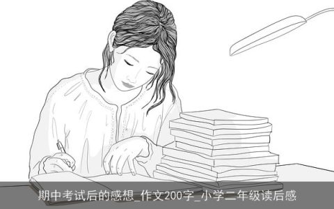 期中考试后的感想_作文200字_小学二年级读后感