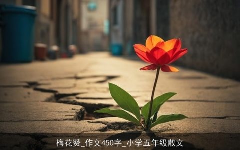 梅花赞_作文450字_小学五年级散文