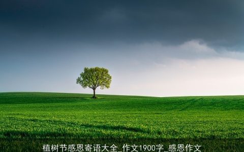 植树节感恩寄语大全_作文1900字_感恩作文