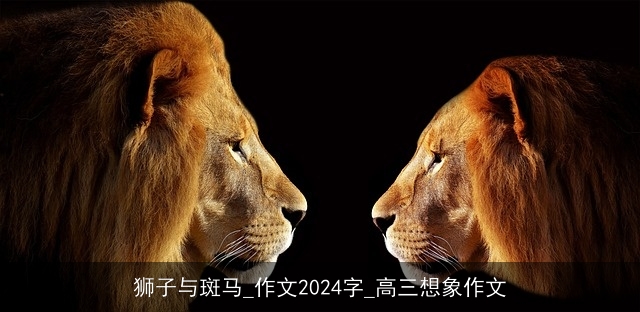 狮子与斑马_作文2024字_高三想象作文