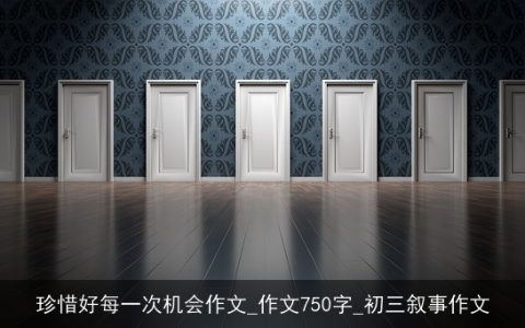 珍惜好每一次机会作文_作文750字_初三叙事作文