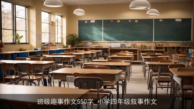 班级趣事作文550字_小学四年级叙事作文