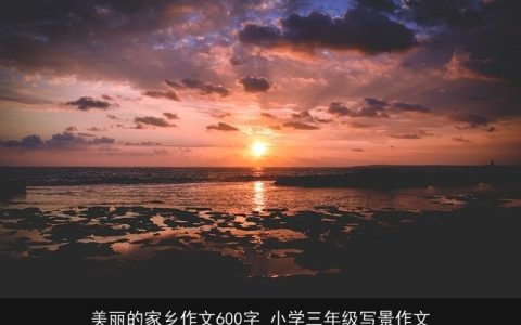 美丽的家乡作文600字_小学三年级写景作文