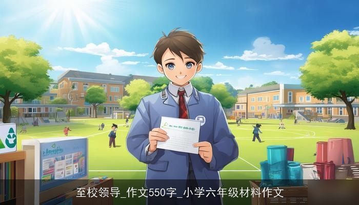 至校领导_作文550字_小学六年级材料作文