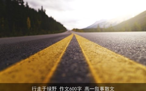 行走于绿野_作文600字_高一叙事散文