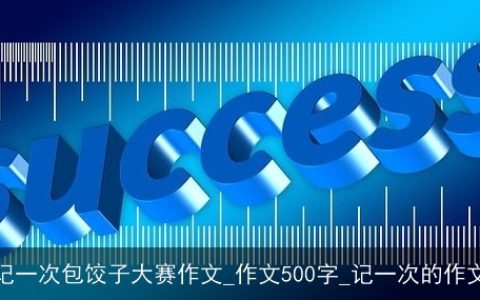 记一次包饺子大赛作文_作文500字_记一次的作文